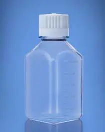 Glassco Media Bottle with Cap, PET, Individually Wrapped Sterile