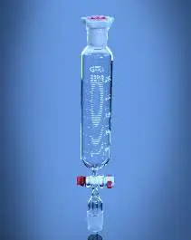 Glassco Funnel, Dropping, Cylindrical, Graduated With PTFE Stopcock