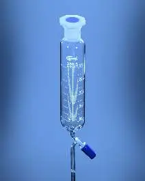 Glassco Funnel, Dropping, Cylindrical With PTFE Stopcock