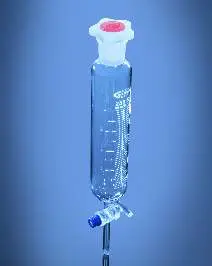 Glassco Funnel, Dropping, Cylindrical With Needle Valve Stopcock