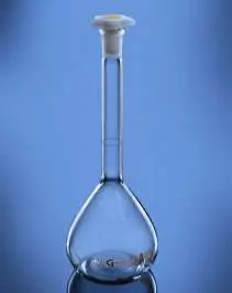 Glassco Flask, Volumetric, Class A, NABL with Penny Head glass & Plastic Stopper Calibrated at 27°C
