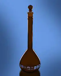Glassco Flask, Volumetric, Amber, Wide Mouth, CLASS A, QR Coded, Serialized, Calibrated at 20°C
