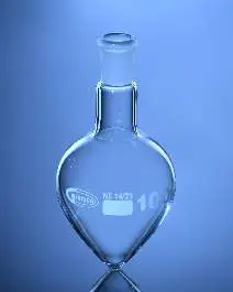 Glassco Flask, Pear shape with Two Neck