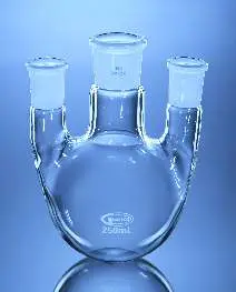 Glassco Flask, Round Bottom with 3 Parallel Neck