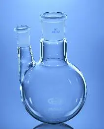 Glassco Flask, Round Bottom with 2 Parallel Necks