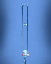 Glassco Chromatography Column With Joint Sintered/Fritted Disc and PTFE Stopcock