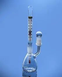 Glassco Pycnometers with ground in thermometer, Calibrated, A Class