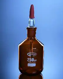 Glassco Bottle, Amber, Dropping