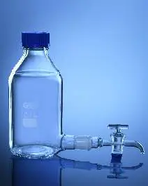 Glassco Bottle, Aspirator, with GL 45 Cap and Interchangeable Stopcock