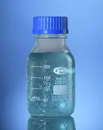 Glassco Bottle, Clear with Screw Cap