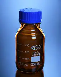 Glassco Bottle, Reagent, Amber With Screw Cap