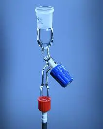 Glassco Adapter, socket with PTFE needle valve stopcock