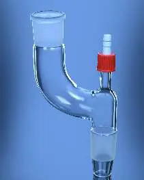 Glassco Adapter, Swan Neck with screw thread joint