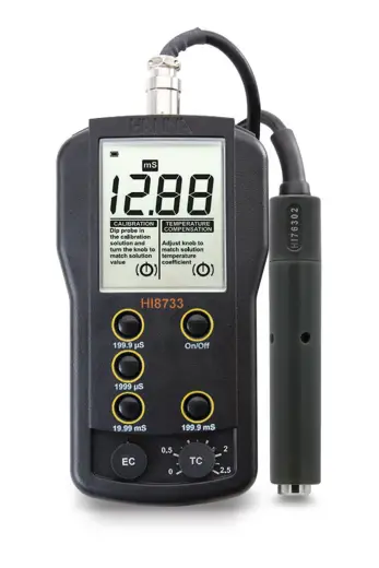 Hanna Instruments HI8733 Multi-range EC meter with HI76302W probe